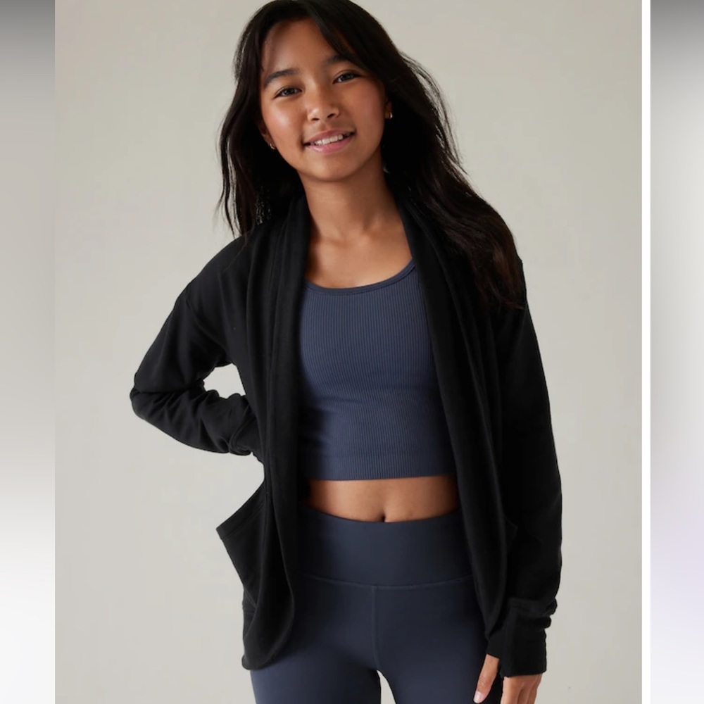 Athleta girls hooded wrap